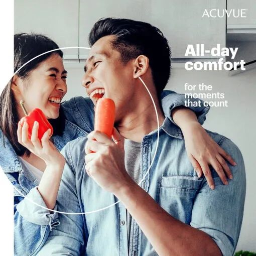 Acuvue Oasys with HydraLuxe Plus.