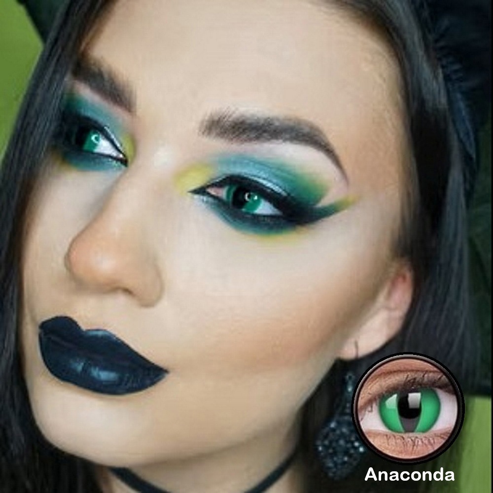 ColourVUE Crazy Prescription Lenses 6 Anaconda Halloween Prescription Contact Lenses