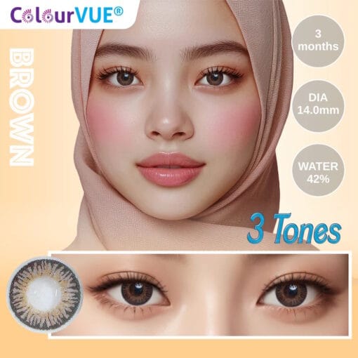 Colourvue 3 Tones Brown Lens