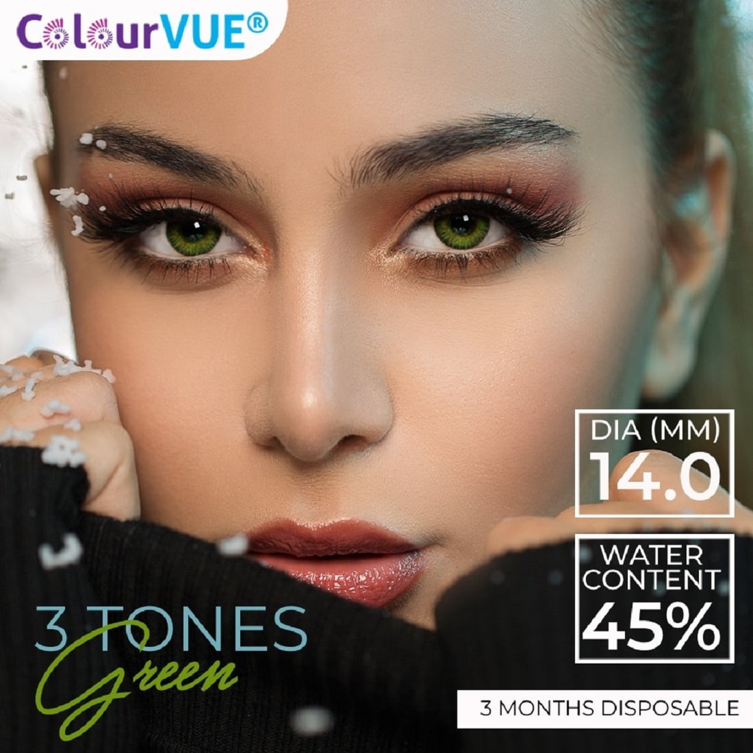 billede feudale Korrespondent ColourVUE 3 Tones Quarterly Disposable Coloured Contact Lenses