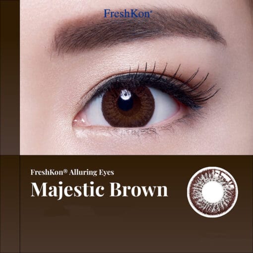 FreshKon 1Day Alluring Eyes Majestic Brown