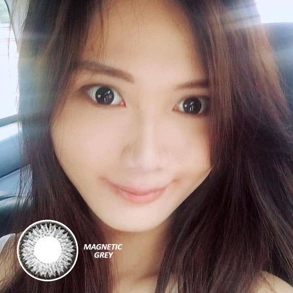 FreshKon Alluring Eyes Monthly Cosmetic Contact Lenses 9 FreshKon Alluring Eyes Magnetic Grey Contact Lenses