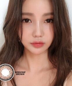FreshKon Alluring Eyes Monthly Cosmetic Contact Lenses 18 FreshKon Alluring Eyes Winsome Brown Contact Lenses