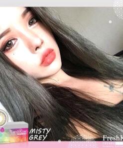FreshKon ColorsFusion Monthly Cosmetic Contact Lenses 18 FreshKon ColorsFusion Misty Grey Monthly Color Lenses