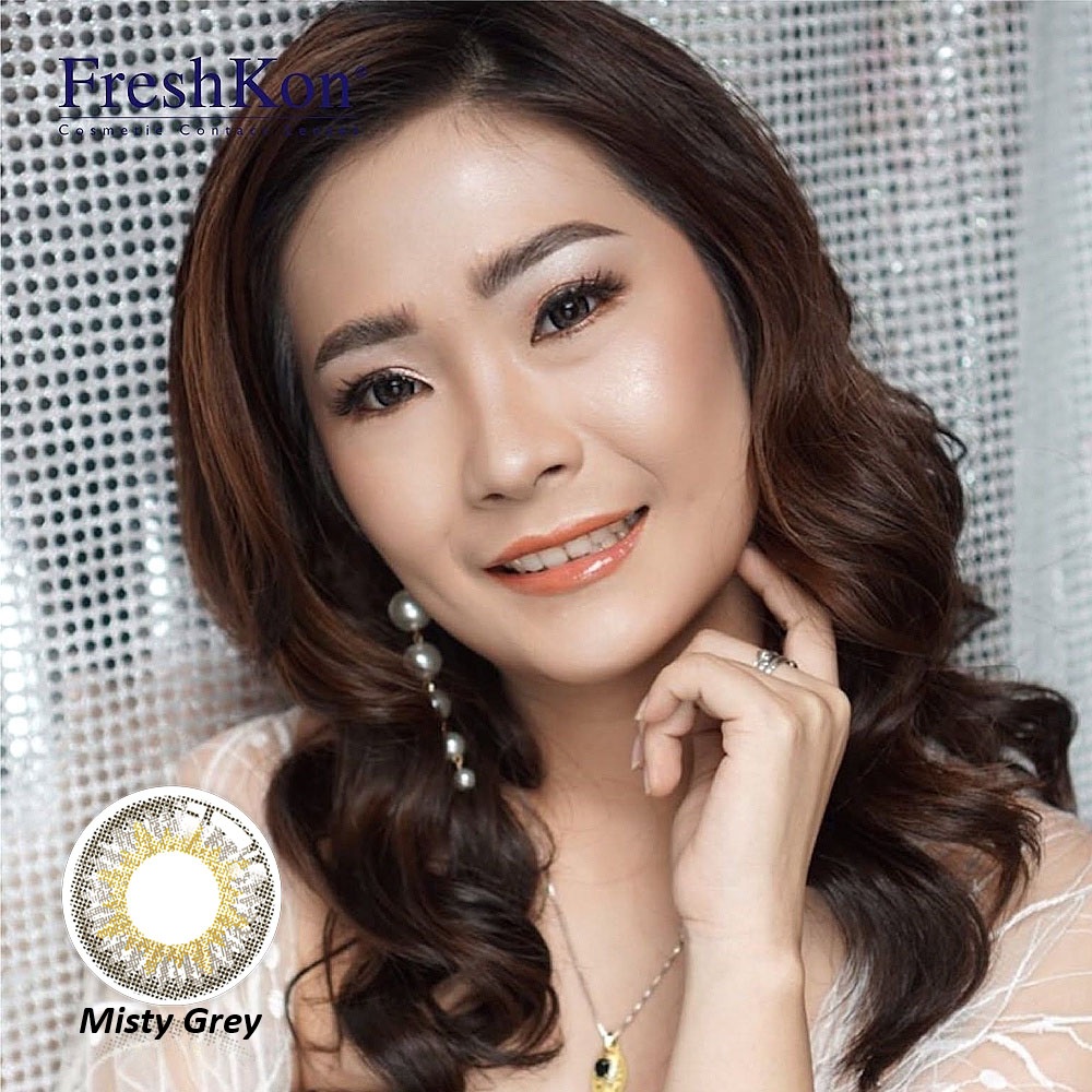 FreshKon ColorsFusion Monthly Cosmetic Contact Lenses 5 FreshKon ColorsFusion Misty Grey Monthly Colour Lenses