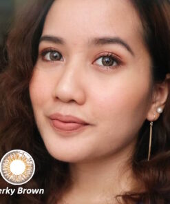 FreshKon ColorsFusion Monthly Cosmetic Contact Lenses 16 FreshKon ColorsFusion Perky Brown Colored Contact Lenses