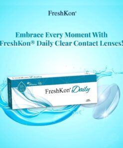 FreshKon Daily Clear Daily Disposable Soft Contact Lenses