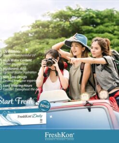 FreshKon Daily Clear with HA Daily Disposable Contact Lenses