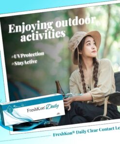 FreshKon Daily Clear with HA Daily Disposable Soft Contact Lenses