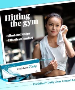 FreshKon Daily Disposable Clear Contact Lenses