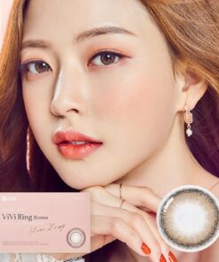 Olens Vivi Ring Brown Monthly Disposable Coloured Lenses 10 ViVi Ring Brown Monthly Colour Lens