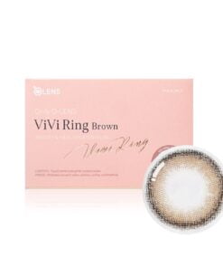 Olens Vivi Ring Brown Monthly Disposable Coloured Lenses 11 ViVi Ring Brown Premium Contact Lens