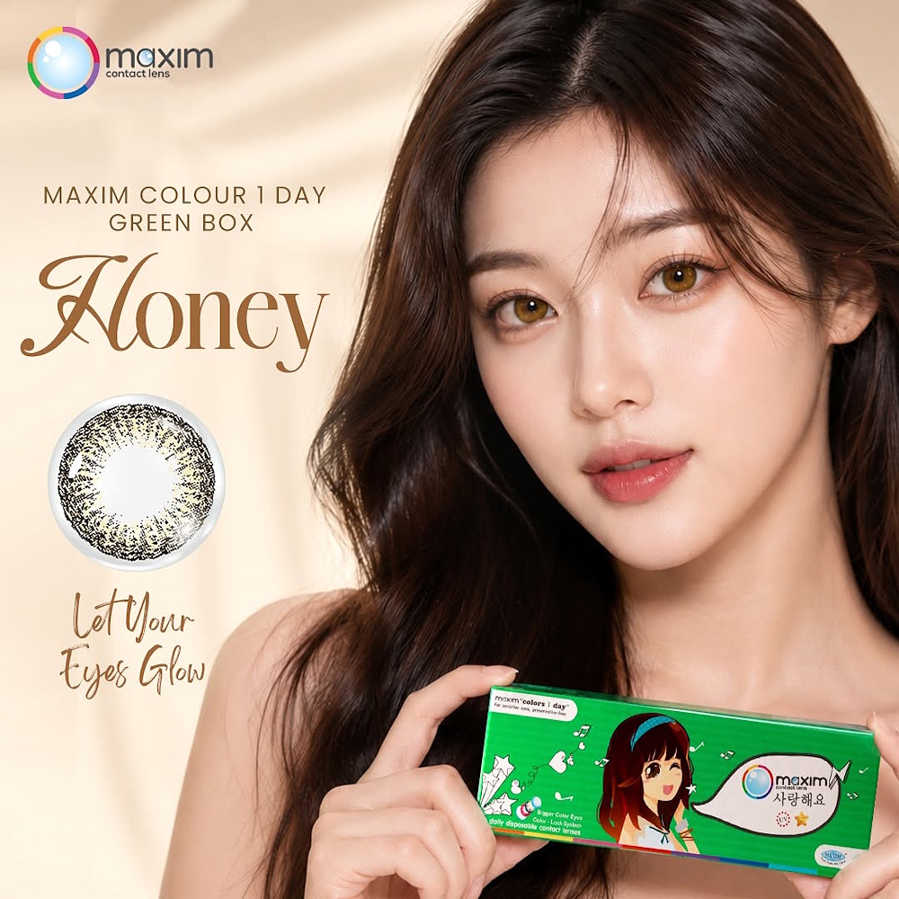 Maxim Colour 1Day Green Box 5 Maxim Colour 1Day Green Box Honey Daily Color