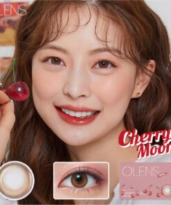 Olens Cherry Moon Brown Monthly Coloured Contact Lenses 8 Olens Cherry Moon Brown coloured contact lenses