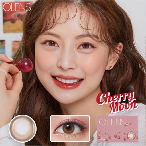 Olens Cherry Moon Brown coloured contact lenses