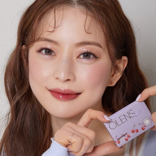 Olens Cherry Moon Gray Monthly Coloured Contact Lenses - Image 3