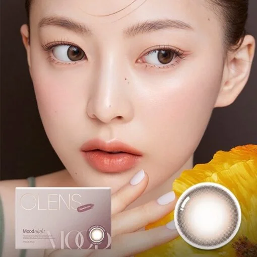 Olens Mood Night Mood Brown monthly coloured contact lenses from Korea