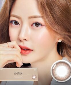 Olens 1Day Vivi Ring Choco coloured cosmetic lenses