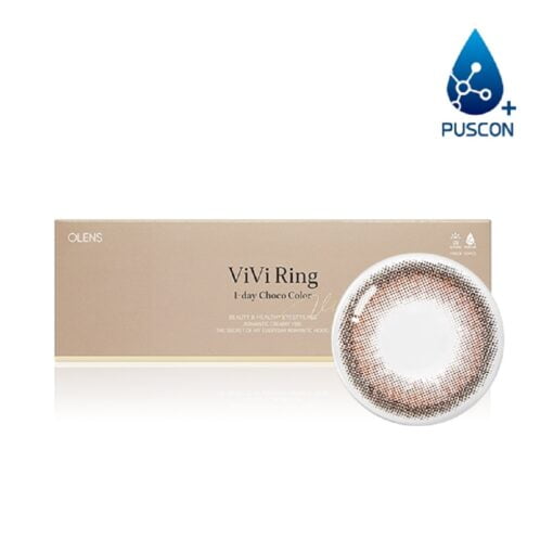 Olens 1Day Vivi Ring Choco colored cosmetic lenses