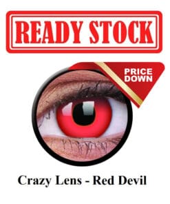 Crazy Lenses for Halloween red devil