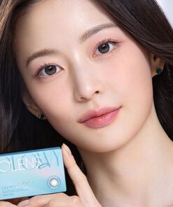 Olens Eyelighter Glowy Ash Gray Coloured Monthly Disposavle Lenses