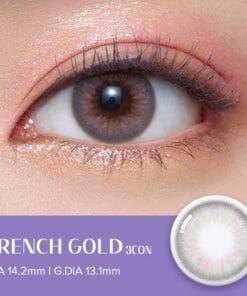 Olens 1Day French Gold 3con Gray Daily Coloured Lenses 10 Olens 1Day French Gold Gray Daily Coloured Lenses