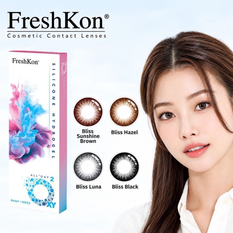 FreshKon All Day o2xy Silicone Hydrogel Daily Coloured Lenses