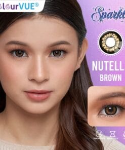 ColourVUE Sparkle Monthly Disposable 12 ColourVUE Sparkles Nuteella Brown Lens