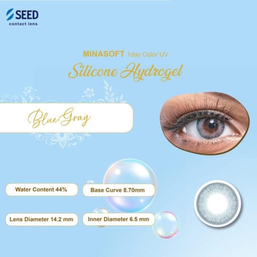 SEED Minasoft 1Day Color BlueGray