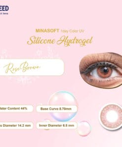 SEED Minasoft 1Day Color UV 10 SEED Minasoft 1Day Color RoseBrown