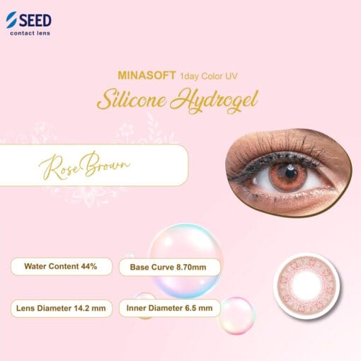 SEED Minasoft 1Day Color RoseBrown