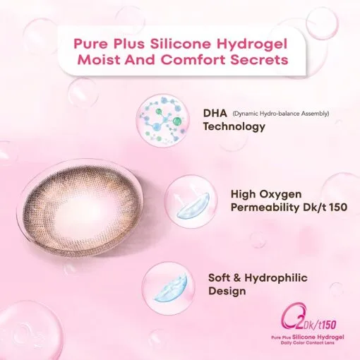 Hydron Pure Plus Silicone Hydrogel Daily Colour