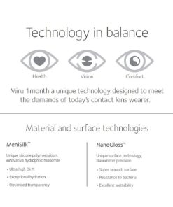 Miru 1Month Menicon 6 Miru 1Month Menicon silicone hydrogel lens