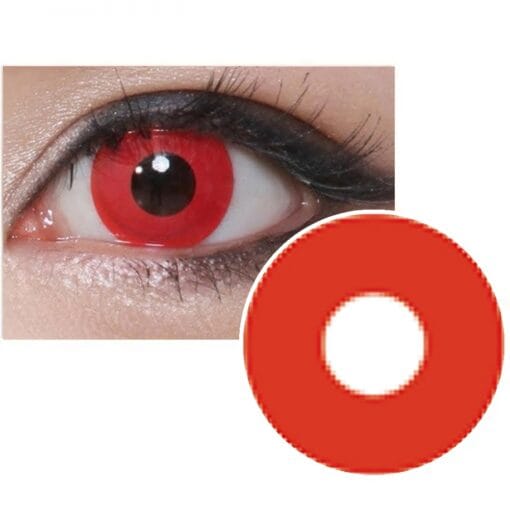 Tired of Cleaning Your Contacts?ย Try Daily Disposables! 13 GEOLICA CRAZY LENS RED CP-F3
