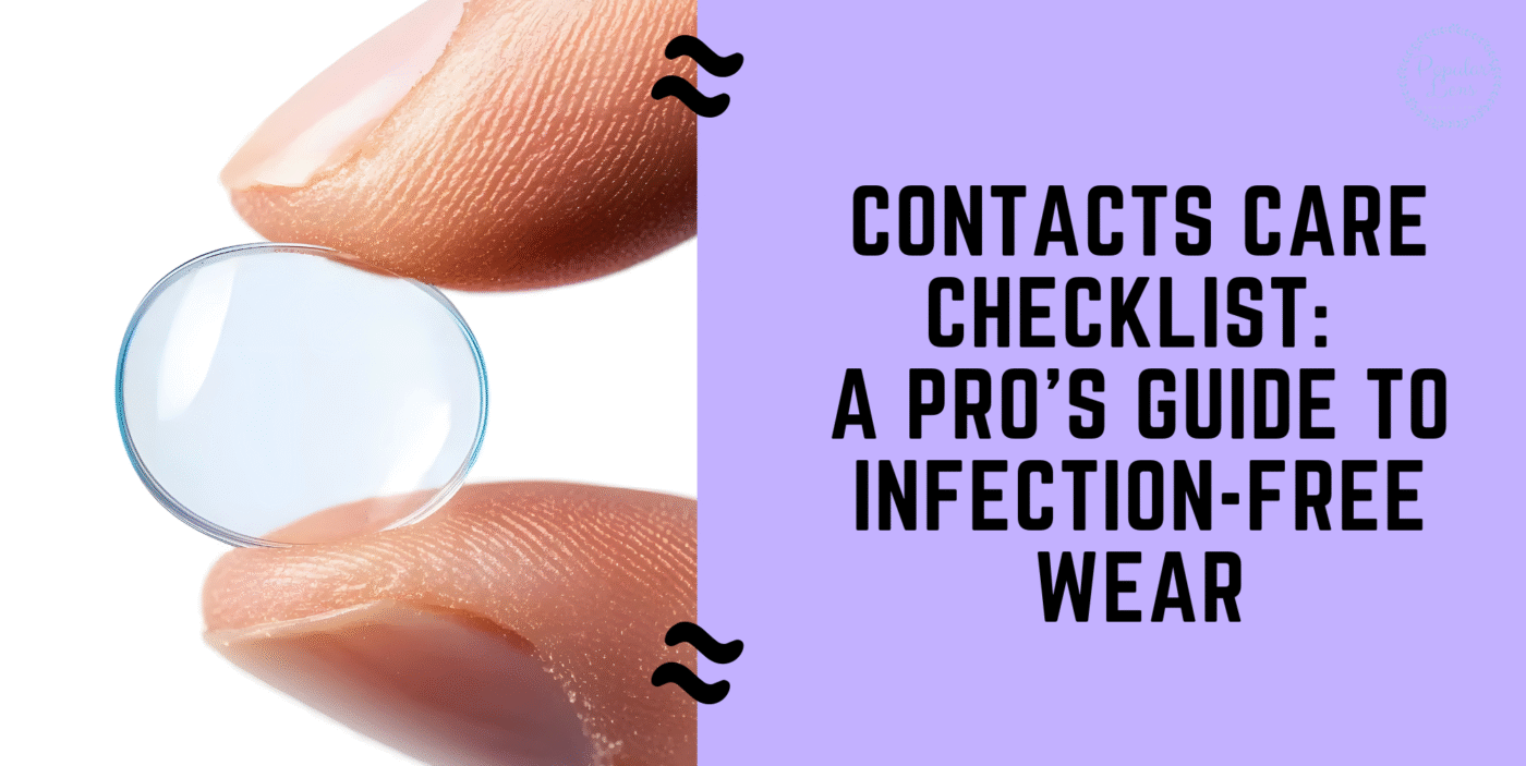 Contacts Care Checklist, contact lens, contact lens user, contact lens use, contact lens habits, guide for contact lenses