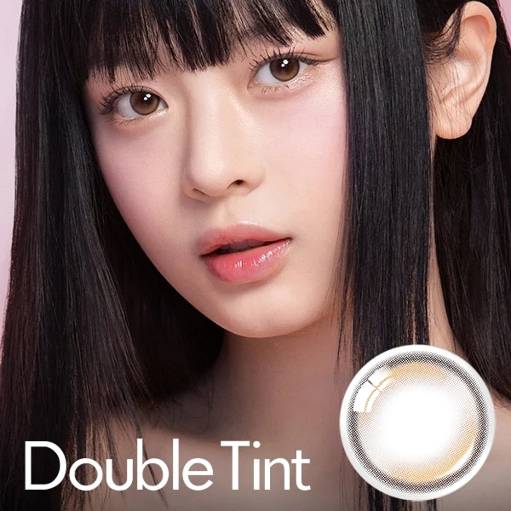 Olens Double Tint Brown Monthly Coloured Contact Lenses 4 Monthly Double Tint Brown