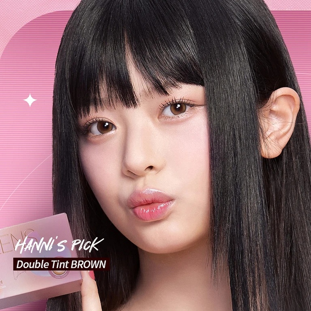 Olens Double Tint Brown Monthly Coloured Contact Lenses 3 Olens Double Tint Brown Monthly