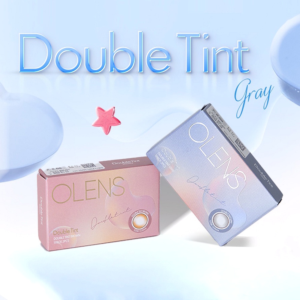 Olens Double Tint Gray Monthly Coloured Contact Lenses 8 Olens Double Tint Gray Monthly Coloured Contact Lenses