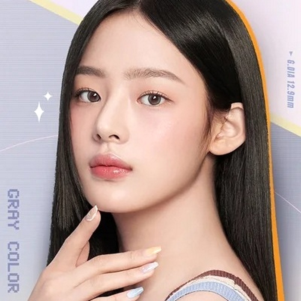 Olens Double Tint Gray Monthly Coloured Contact Lenses 3 Olens Double Tint Gray