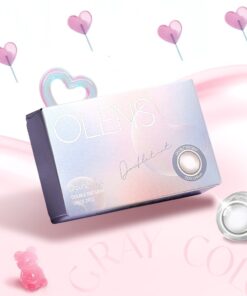 Olens Double Tint Gray Monthly Coloured Contact Lenses 14 Olens Monthly Double Tint Gray Lens