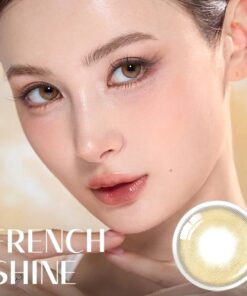 Olens French Shine Hazel Monthly Coloured Contact Lenses 10 French Shine Hazel Monthly Disposable