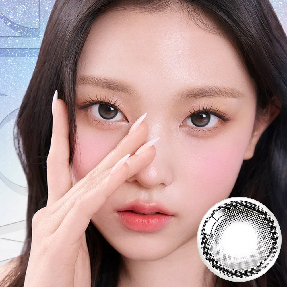 Olens 1Day Big Glowy Gray Daily Coloured Lenses 6 Olens Big Glowy Gray Colour