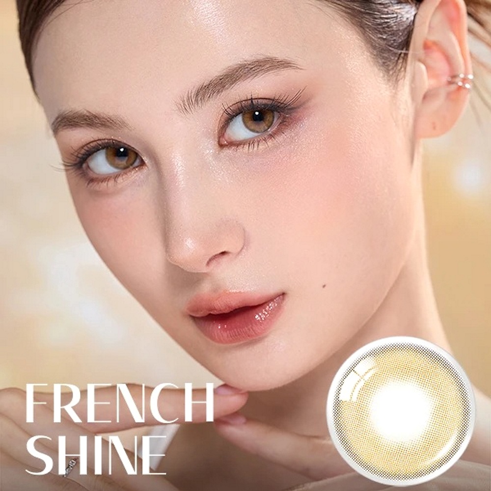 Olens 1Day French Shine Hazel Daily Coloured Lenses 7 Olens French Shine Hazel Lens