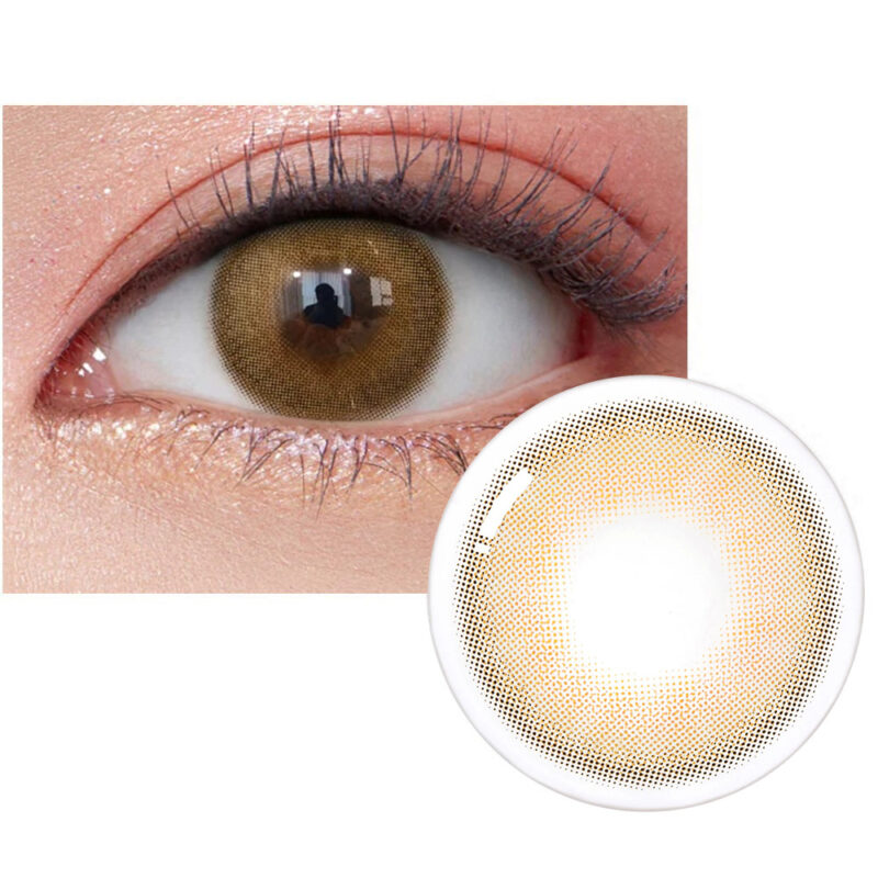 Olens French Shine Hazel Monthly Coloured Contact Lenses