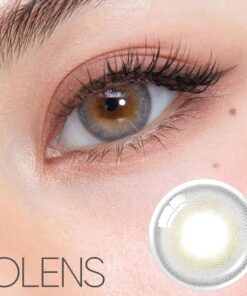 Olens French Shine Gray Monthly Coloured Contact Lenses 9 French Shine Gray Coloured Lenses