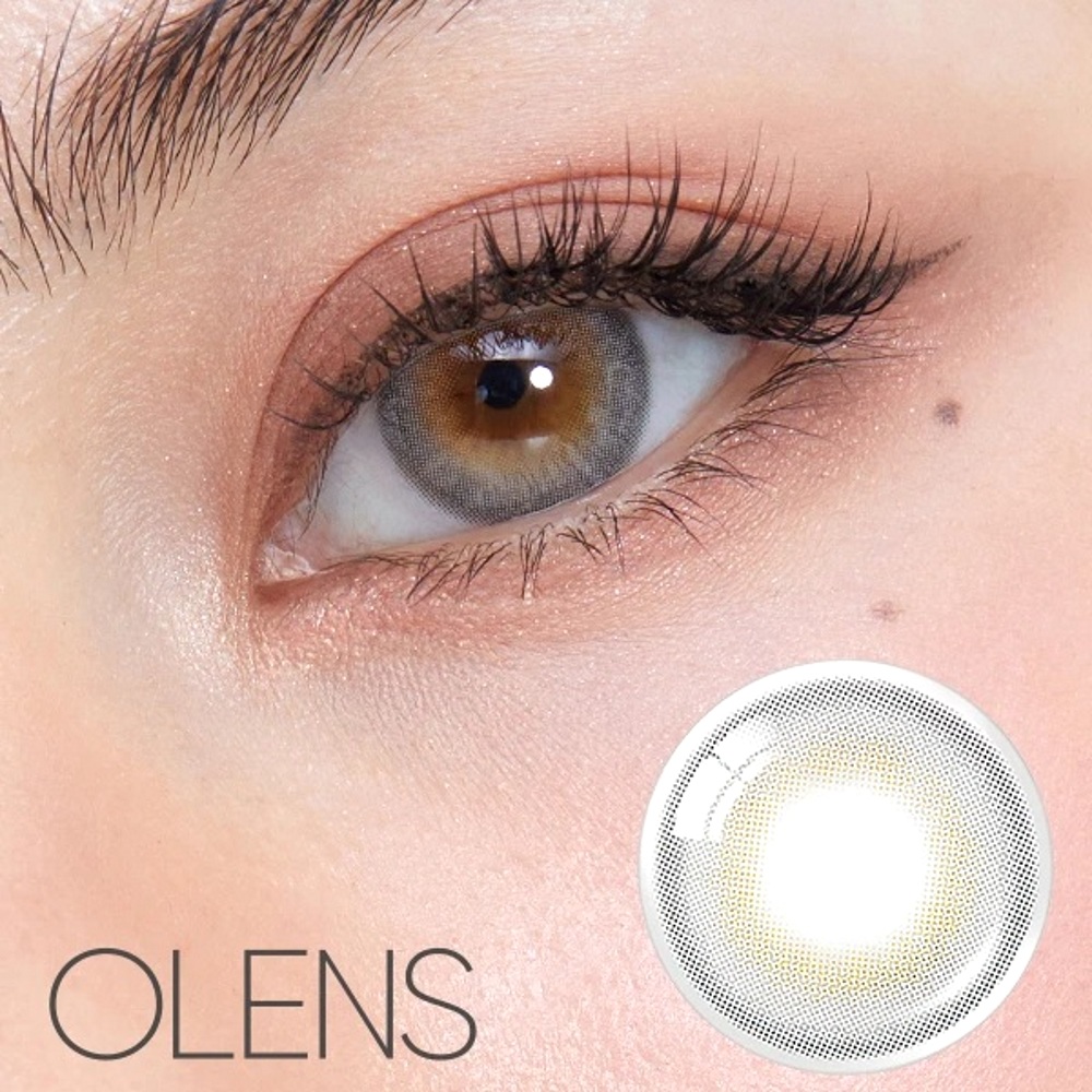 Olens French Shine Gray Monthly Coloured Contact Lenses 3 French Shine Gray Coloured Lenses