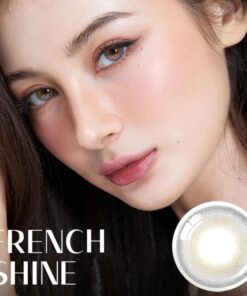 Olens French Shine Gray Monthly Coloured Contact Lenses 10 buy contact lens online