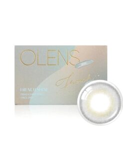 Olens French Shine Gray Monthly Coloured Contact Lenses 12 Olens French Shine Gray Monthly Disposable