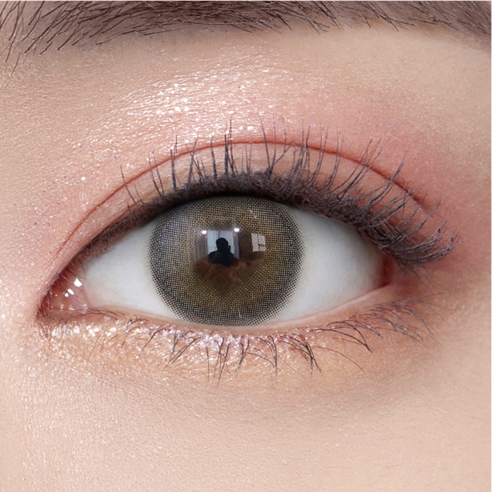 Olens French Shine Gray Monthly Coloured Contact Lenses 2 Olens French Shine Gray