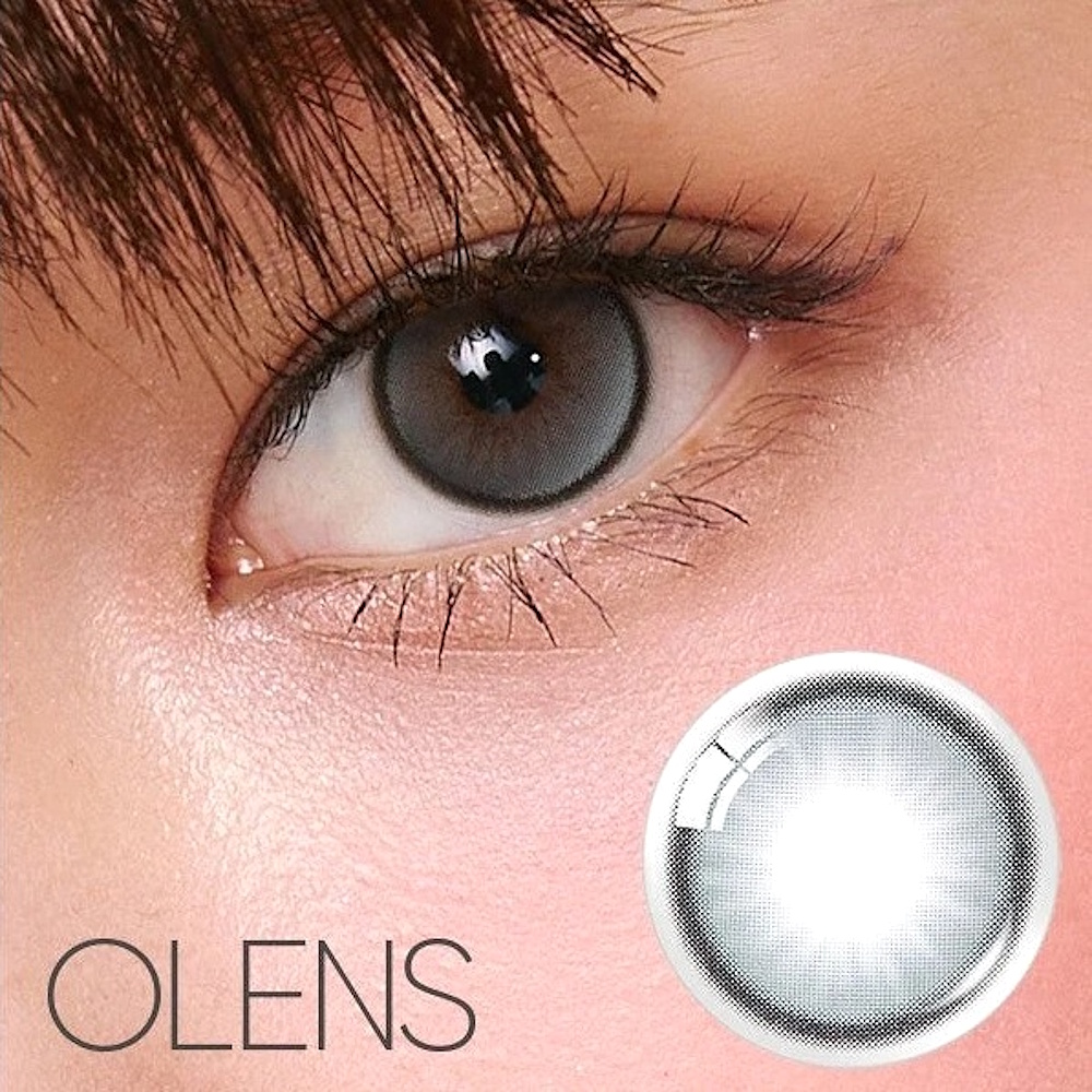 Olens Secret Tint Gray Monthly Coloured Contact Lenses 3 Olens Secret Tint Gray Color Lens